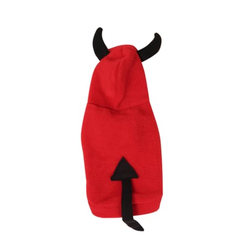 TOKIDNY Teufel Haustier Kostüm Kuscheliges Halloween Outfit für Welpen Langlebiges Hunde-kostüm für Alltag und Festtage TOKIDNY Teufel Haustier Kostüm Kuscheliges Halloween Outfit für Welpen Langlebiges Hunde-kostüm für Alltag und Festtage von TOKIDNY