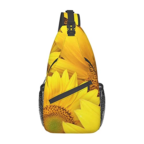 Musiknoten, Unisex, lässige diagonale Brusttasche, Mehrzweck-Umhängetasche, Umhängetasche, Reisen, Wandern, Tagesrucksack, Sonnenblumen, gelbe Blumen, Einheitsgröße Musiknoten, Unisex, lässige diagonale Brusttasche, Mehrzweck-Umhängetasche, Umhängetasche, Reisen, Wandern, Tagesrucksack, Sonnenblumen, gelbe Blumen, Einheitsgröße von TOLKAT