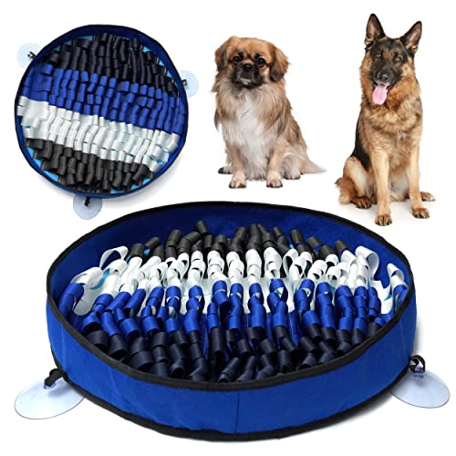 TOMAHAUK Schnüffelmatte für Hunde - Interaktives Futterspiel/Hundespielzeug, das bei Stressabbau, Futtersuche Fähigkeiten, Gehirnstimulation und Langeweile hilft (X-Large Blau) von TOMAHAUK