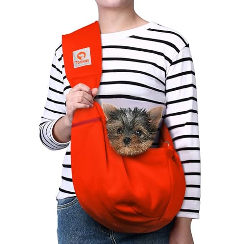 TOMKAS Hundetragetasche Für Dog Carrier Sling Mit Klassischer Tasche Und Schnappverschluss, Für Hunde Und Katzen Bis 5 Kg, Auch Als Dog Purse Nutzbar. TOMKAS Hundetragetasche Für Dog Carrier Sling Mit Klassischer Tasche Und Schnappverschluss, Für Hunde Und Katzen Bis 5 Kg, Auch Als Dog Purse Nutzbar. von TOMKAS