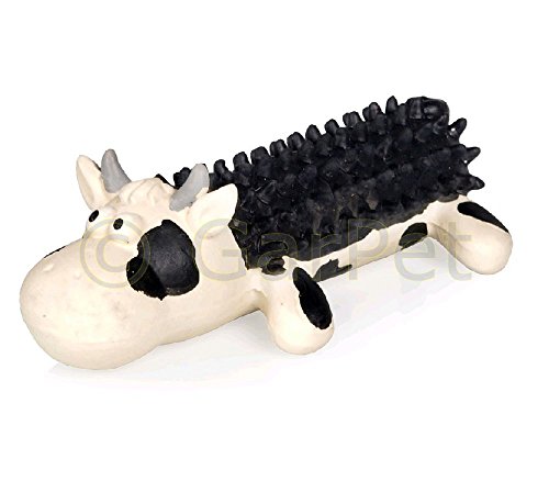 Hundespielzeug Kuh mit Stimme und Noppen Hunde Spielzeug Latex von TOMMI