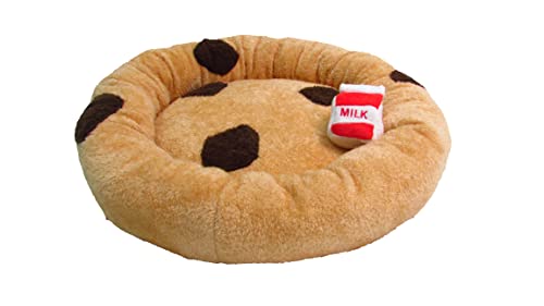 TONBO Weiches Plüsch-Hundebett für Hunde und Katzen, geeignet für Waschmaschinen und Trockner, Schokoladenbraun von TONBO