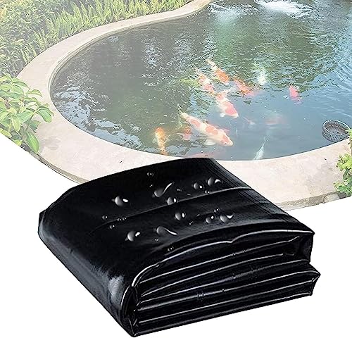 TONG TONG Teichfolie Wasserdicht Folie 2x8m 3x3m 4x7m 5x10m 6x8m 8x10m 9x16m 10x11m, 0.13mm HDPE Teichfolie für kleine Teiche oder als Schutz für gartebnpools (10x10m) von TONG TONG