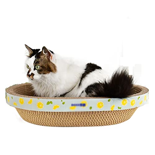 2 in 1 Indoor-Katzenspielzeug, Lounge-Katzenbett aus Pappe, Katzenkratzer, verhindert Möbel (Size : 45 * 35.5 * 10cm) von TONGDY