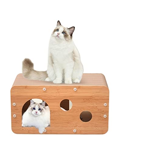 2-in-1-Katzennest for den Innenbereich, vertikaler Katzenkratzer, Katzen-Loungebett, for Dehnen und Schärfen von Katzenkrallen von TONGDY