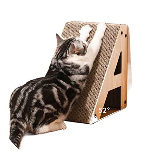 90 ° Katzenkratzbaum, Schrägkeil-Kratzrampe, interaktives Katzenspielzeug for den Innenbereich, umkehrbarer Katzenkratzer, schützender Couch-Sofa-Stuhl von TONGDY