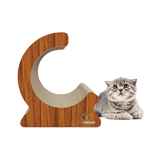 C-Typ Katzenkratzer, verschleißfestes Katzen-Schlafsofa, Katzenkratzunterlage aus Wellpappe, langlebig und langlebig von TONGDY