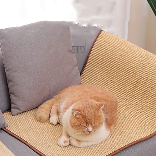 Cat Scratch Furniture Couch Protector, Sisal Cat Stretching Scratcher, Indoor Cat Interaktives Spielzeug, Multifunktion (Size : 36 * 50cm) von TONGDY