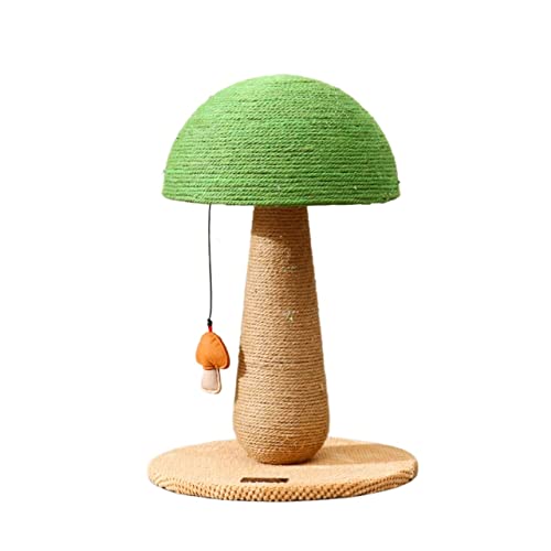 Katzenkratzbaum mit Spielzeugbällen, Indoor-Katzenkratzer, for Spielen, Sitzen und Verstecken, verhindert Möbel (Color : Green, Size : 35 * 55cm) von TONGDY