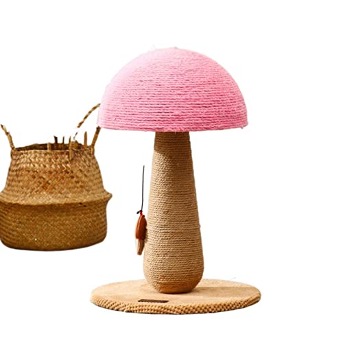 Katzenkratzbaum mit Spielzeugbällen, Indoor-Katzenkratzer, for Spielen, Sitzen und Verstecken, verhindert Möbel (Color : Pink, Size : 35 * 50cm) von TONGDY