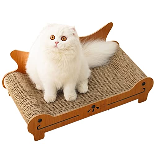 Katzenkratzer aus Pappe, tragbares Katzen-Lounge-Bett, for Katzen, die Krallen Schleifen, Trainingsspielzeug for den Möbelschutz (Size : 60 * 28 * 23.5cm) von TONGDY
