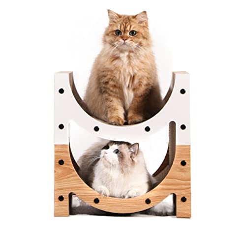 Katzenkratzer aus Wellpappe, multifunktionales Liegebett aus Pappe for Katzen, langlebige Brettpolster, verhindert Möbelschäden von TONGDY
