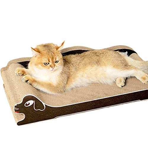 Katzennest, 2 in 1 Katzenkratzer, Wellpappe, Katzen-Kitty-Trainingsspielzeug, Katzen-Loungebett, Schutz for Möbelschäden von TONGDY