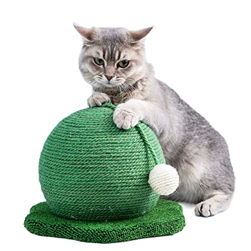 Katzenspielzeug mit Teaser-Ball, Katzenkratzer aus Sisalseil, langlebige Brettpolster, for Kätzchen-Spielübungen, verhindert Möbelschäden von TONGDY
