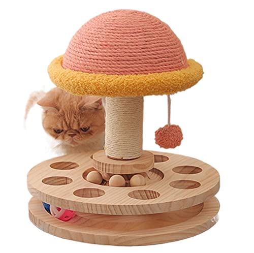 Katzenspielzeug mit Teaserball, Großes Katzennest, Katzenkratzer, Kratzfest ohne Abplatzen (Size : 29.3 * 32cm) von TONGDY