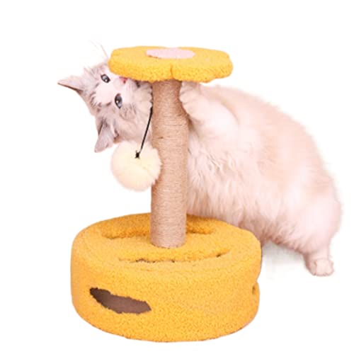 Kratzspielzeug for Katzen im Stehen, Kratzbaum for Katzen mit hängender Kugel, Sisal-Kratzunterlage for vertikale Katzen, Schutz von Möbeln von TONGDY