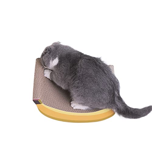 Lounge-Katzenbett aus Karton, großer Katzenkratzer, Katzenspielzeug for den Innenbereich, verhindert Möbel, passt Sich der Dehnung der Katze an (Size : 31.5 * 22 * 11cm) von TONGDY