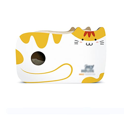 Quadratisches Katzensofabett, umkehrbarer Katzenkratzer, Katzenkratzunterlage aus Wellpappe, langlebig und langlebig (Color : A) von TONGDY