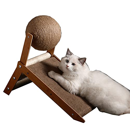 Sisal Cat Scratch Pad, Triangle Cat Kitty Trainingsspielzeug, Cat Kratzmatte, Schützt Möbel (Size : 29 * 15 * 30cm) von TONGDY