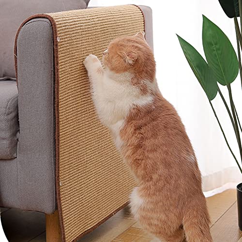 Sisal Cat Stretching Scratcher, Cat Interactive Toys, Indoor Cat Scratchy Ramp, Protecting Couch Sofa Chair (Size : 36 * 50cm) von TONGDY