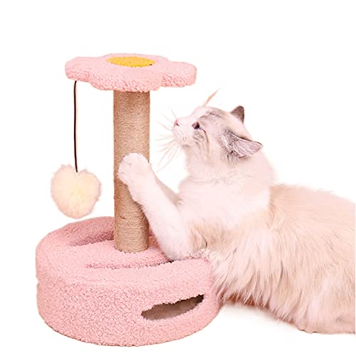 Sisal Vertical Cat Scratch Pad, Cat Standing Scratcher Toy, Cat Scratch Post with Hanging Ball, Protecting Furniture von TONGDY