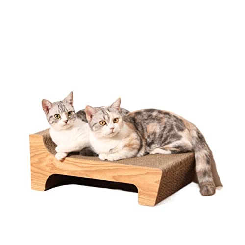 Strapazierfähiges Katzenbett, Katzenspielzeug for den Innenbereich, Katzenkratzer aus Wellpappe, vertikaler Katzenkratzbaum, Schutz von Möbeln von TONGDY