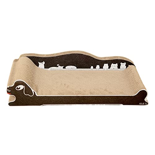 Wellpappe Cat Kitty Trainingsspielzeug, Katzennest, 2 in 1 Cat Scratcher, Cat Lounge Bed, Protection Furniture Damage von TONGDY