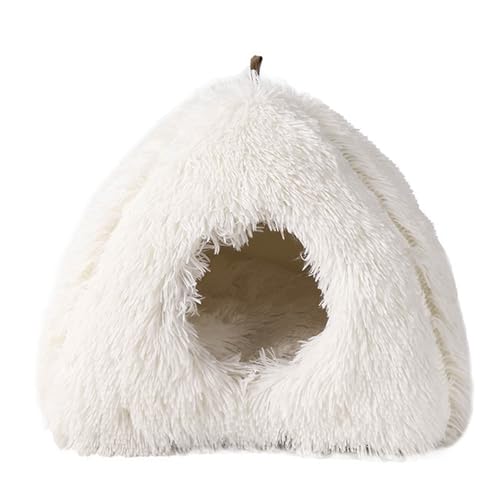 TONGFENG Katzenbetten für Indoor Katzen | Katzenbett Haustier Hundehöhle Bett | Dreieckiges Katzenhaus für Katzen/Kleine Hunde | 2-in-1 Kätzchenbett Katzenzelt Kätzchenbett Katzenzelt mit Abnehmbarem TONGFENG Katzenbetten für Indoor Katzen | Katzenbett Haustier Hundehöhle Bett | Dreieckiges Katzenhaus für Katzen/Kleine Hunde | 2-in-1 Kätzchenbett Katzenzelt Kätzchenbett Katzenzelt mit Abnehmbarem von TONGFENG