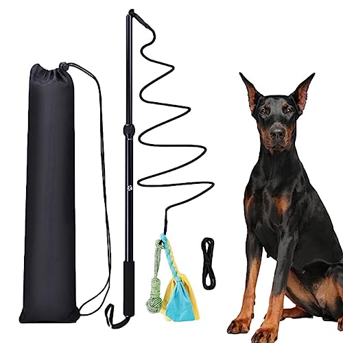 TONGFENG Neckerstab für Hunde – Pet Teasing Teleskopstab, Flirt, ausziehbar, Welpen, tragbar, zur Jagd nach Schwanz, interaktives Spielzeug für draußen TONGFENG Neckerstab für Hunde – Pet Teasing Teleskopstab, Flirt, ausziehbar, Welpen, tragbar, zur Jagd nach Schwanz, interaktives Spielzeug für draußen von TONGFENG