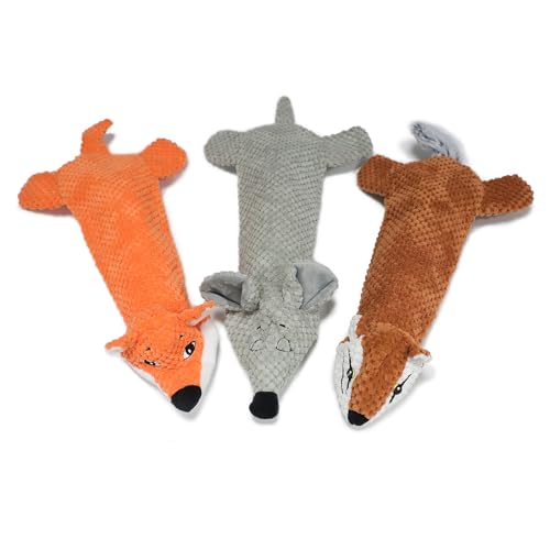 TONGKTAI Hundespielzeug, quietschend, keine Füllung, langlebiges Welpenspielzeug mit Knisterpapier und wiederverwendbarem Flascheneinsatz, interaktives Plüschspielzeug zur Angstlinderung, für kleine von TONGKTAI