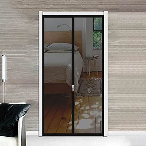 TONGha Custom Screen Door Anti-Moskito Fliegengitter Mesh Selbstklebend Tür Balkon Mesh Netz mit Reißverschluss Anti-Tearing Reißverschluss Türnetz von TONGha