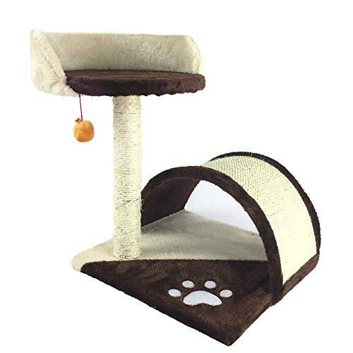 Katzen-Klettergerüst, einfach zu montieren, Katzendach, Kätzchenbaum, Aktivitätszentrum, Kratzbaum, Kletterspielzeug, Bett, geeignet für Katzen zum Spielen und Schlafen (Farbe: C4) (Farbe: C von TONPOP