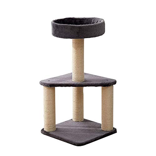 Spieltürme für Katzen Kleines Katzennest Kratzbaum Integriert Einfache Installation Katzenregal Katzenregal Vier Jahreszeiten Sisal-Katzengreifpfosten Katzenklettergerüst Bäume für Katzen (F von TONPOP