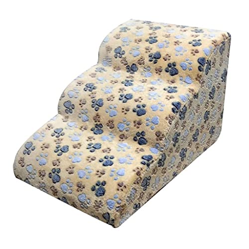 TONPOP 3-lagige Hundetreppen, Leiter, Haustiertreppen, Stufen, Hunderampe, Schlafsofa, Leiter für Hunde und Katzen (Color : Argento, Size : Talla ?nica) (Argento Talla ?nica) von TONPOP