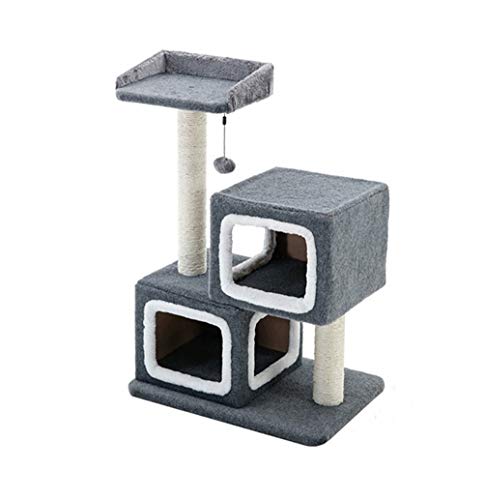 TONPOP Katzen-Klettergerüst Regale Katzenkratzturm Klettergerüst Holzmöbel Katzenhaus Haustiersachen Kratzbaum Griffoir Chat Katzenspielzeug von TONPOP