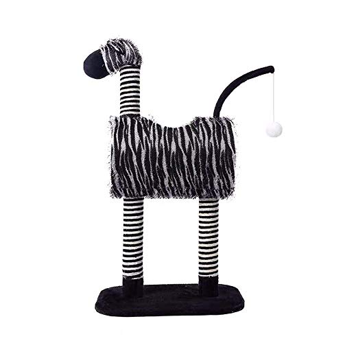 TONPOP Katzenklettergerüst Katzensprungspielzeug mit Kratzholz Kletterbaum Katzenklettergerüst Katzenkratzg von TONPOP