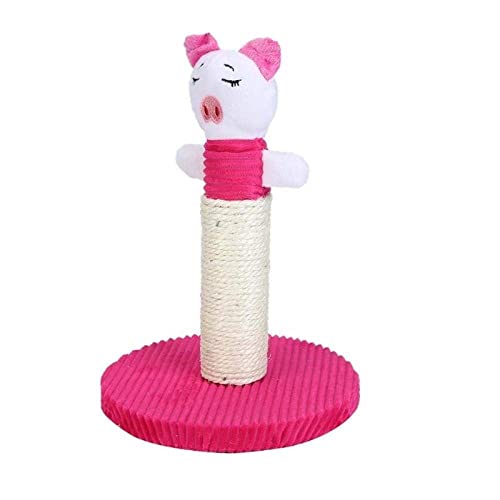 TONPOP Katzenkratzbrett Tier Kratzbaum Krabbeln Kauzähne Interaktiver Spielspielzeugrahmen-Pink (Color : Pink) (Color : Pink) (Pink) von TONPOP