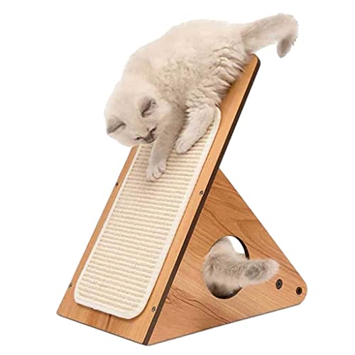 TONPOP Kitten Scratch Board Multifunktions Holz Katzen Kratzer Klettermöbel Haustiere Haus Hängematte Katzen Welpen Training von TONPOP