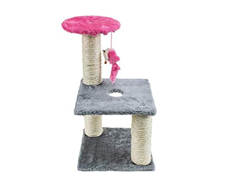 TONPOP New Pet Cat Tree Scratcher Play Toy Dreilagiges Rundes Loch Kitty Klettergerüst (Color : A) (A) von TONPOP