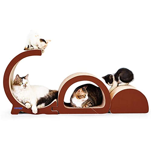 TONPOP Pet Cat ture Luxusturm Kletterbaum Faltbarer Katzenkratzer Haustierspielzeug von TONPOP
