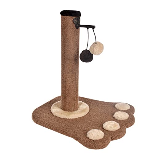 TONPOP Pet Katzenbaum Sisal-Klettergerüst Katzenkratzbaum Abnehmbarer Katzenbaum mit interaktivem Ball Katzenschleifkralle von TONPOP