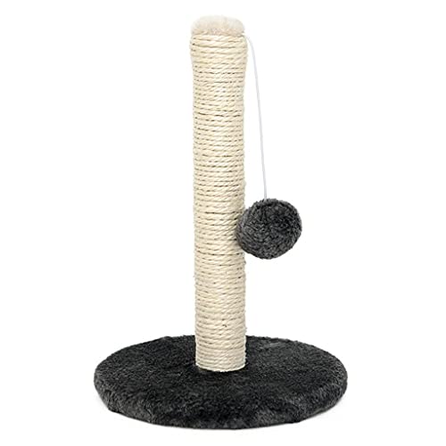 TONPOP Pet Pole Hair Ball Pet Toy for Cats Scratching Grinding Claw Sisal Claw Board (Color : Dark Grey) (Dunkelgrau) von TONPOP