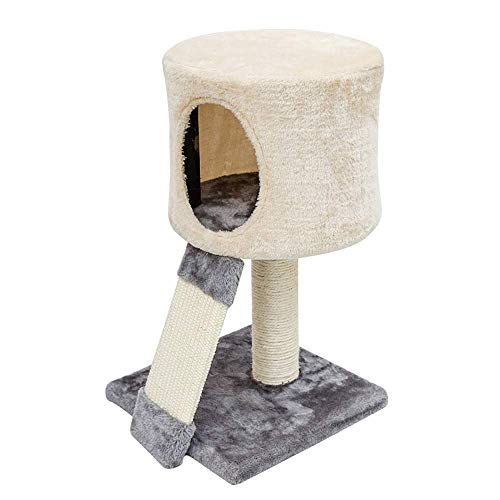TONPOP Spieltürme für Katzen Kleine Katze Katzennest Katzenkratzbaum Katzenkratzbrett Katzenspielzeug Katzensprungplattform Sisalkatze Klettergerüst Bäume für Katzen (Color : Grey, Size : 31 von Tonpop