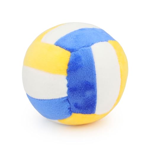 TONYFY Hundespielzeug - Plüschtier Quietschspielzeug für Welpen und kleine Hunde, Interaktives Training und Zahnen - Haustier Ball Volleyball TONYFY Hundespielzeug - Plüschtier Quietschspielzeug für Welpen und kleine Hunde, Interaktives Training und Zahnen - Haustier Ball Volleyball von TONYFY