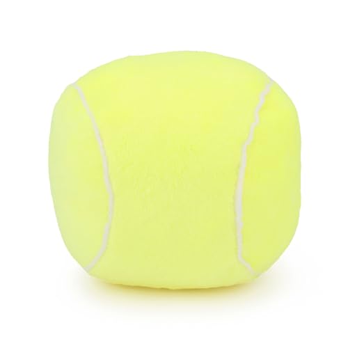 TONYFY Hundespielzeugbälle – kaubarer Plüsch-Volleyball für Hunde, weicher Quietschball mit flauschigem, Hundespielzeug, Geburtstags Gelb Tennis TONYFY Hundespielzeugbälle – kaubarer Plüsch-Volleyball für Hunde, weicher Quietschball mit flauschigem, Hundespielzeug, Geburtstags Gelb Tennis von TONYFY
