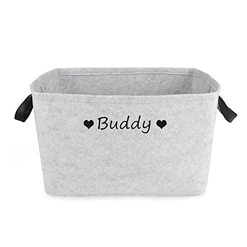 TONYFY Canvas Spielzeugkiste für Haustiere, mit Griffen, Faltbare aufbewahrungsboxen ideal für die Organisation von Hundespielzeug, Hundekleidung, Hunde Katzen zubehör und Haustierbedarf (Herz Grau) TONYFY Canvas Spielzeugkiste für Haustiere, mit Griffen, Faltbare aufbewahrungsboxen ideal für die Organisation von Hundespielzeug, Hundekleidung, Hunde Katzen zubehör und Haustierbedarf (Herz Grau) von TONYFY