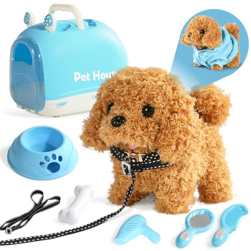 TONZE Hund Spielzeug Kinder Spielzeug Ab 2 3 4 Jahre Mädchen Dog Spiel Kuscheltier Hund Mit Leine der Läuft und Bellt Interaktiver Laufender Hund Für Kinder Junge Mädchen 2 3 4 Jahre Geschenkideen TONZE Hund Spielzeug Kinder Spielzeug Ab 2 3 4 Jahre Mädchen Dog Spiel Kuscheltier Hund Mit Leine der Läuft und Bellt Interaktiver Laufender Hund Für Kinder Junge Mädchen 2 3 4 Jahre Geschenkideen von TONZE