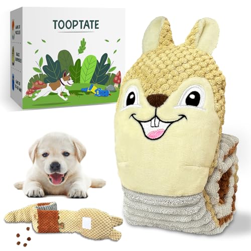 TOOPTATE Welpenspielzeug - Interaktives Hundespielzeug, um sie zu beschäftigen, Hunde-Puzzle-Spielzeug für geistige Stimulation, quietschendes Hundespielzeug für Welpen, kleine und mittelgroße Hunde TOOPTATE Welpenspielzeug - Interaktives Hundespielzeug, um sie zu beschäftigen, Hunde-Puzzle-Spielzeug für geistige Stimulation, quietschendes Hundespielzeug für Welpen, kleine und mittelgroße Hunde von TOOPTATE