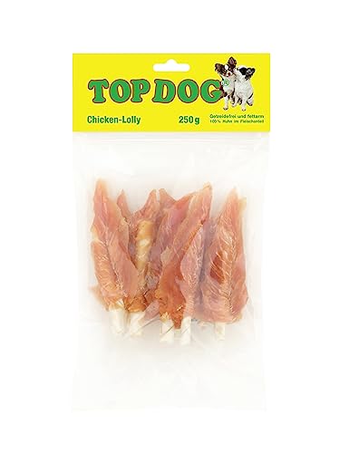 Top Dog Chicken-Lolly mit Hühnerfilet, zuckerfreier Kausnack für Hunde, 250g (6X 250g) von TOP DOG Heimtiernahrungs GmbH