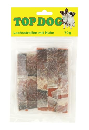 Top Dog Lachsstreifen mit Hühnchenfilet - in Kaustreifen 70g (1x 70g) von TOP DOG Heimtiernahrungs GmbH